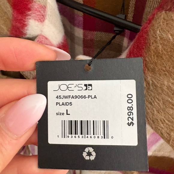 NWT- Joe’s JEANS- Firnanda Plaid Shirt Jacket - Picture 3 of 11